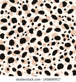 Abstract Leopard Animal Print Seamless Pattern