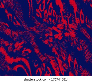 Abstract Leopard Cheetah Zebra Stripes Mixed Animal Skin Shapes Geometric Brush Strokes Seamless Vector Pattern Isolated Background