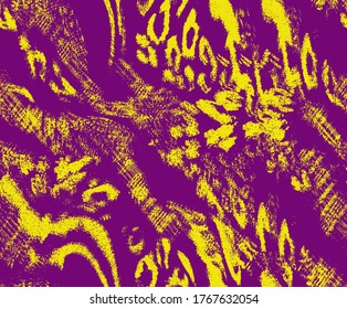 Abstract Leopard Cheetah Zebra Stripes Mixed Animal Skin Shapes Geometric Brush Strokes Seamless Vector Pattern Isolated Background