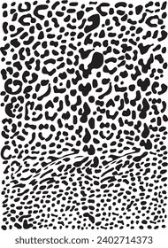 Abstract leopard fur motifs background 