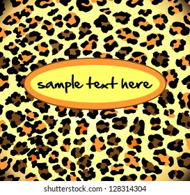 Abstract leopard pattern