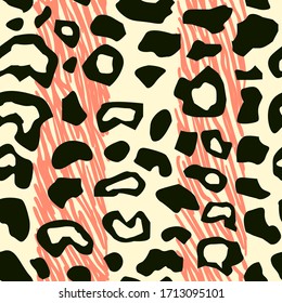Abstract Leopard Pattern, Animal Pattern, Vector Illustration EPS 10.