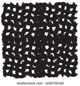 Abstract Leopard pattern. Trendy seamless vector print. Animal texture. Black and gray spots on white background. Leopard skin imitation for painted on clothes or fabric.