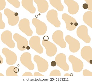 Abstract leopard print design Texture camouflage Pattern Wildlife repeat Hand drawn Vector