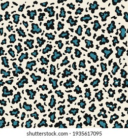 Abstract leopard print texture vector pattern 