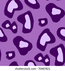 Abstract leopard repetitions in violet