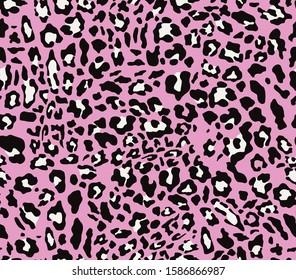 Neon Rainbow Colored Leopard Print Seamless Stock Vector (Royalty Free ...