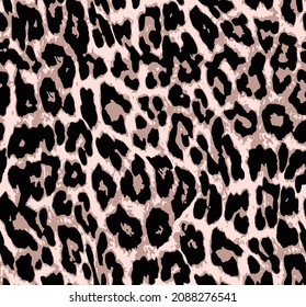 Abstract Leopard skin pattern animal leather seamless fur design 