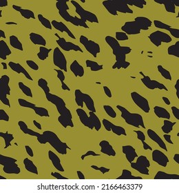 Abstract leopard skin pattern, animal seamless design