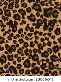 Abstract leopard skin pattern, animal leather seamless design