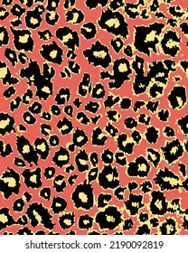 Abstraktes Leopardenmuster, nahtloses Tierleder-Design