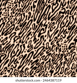 Abstract leopard skin pattern seamless design