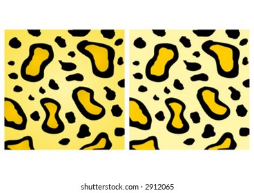 Abstract leopard skin pattern. Two versions. With solid and gradient colors.