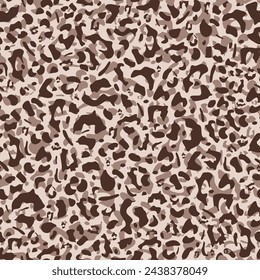 Abstract leopard skin seamless pattern. Wild exotic animal print with spots, tiling texture for fabric design, wallpaper. Vector background