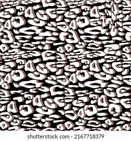Abstract leopard skin vector seamles pattern.  irregular brush spots and  backgrounds. Abstract wild animal skin print. Simple irregular geometric design.