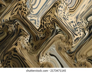 Abstrakter Leopard, Zebra strukturierte geometrische Schal-Muster. Tierdesign. Tierabdruck. exotische afrikanische Safari. bunt gewellte Hautmode.
