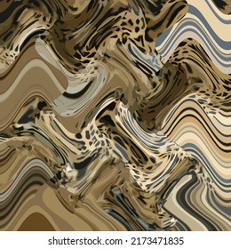 Leopardo abstracto, patrón de bufanda geométrica de cebra texturada. diseño animal. huella de la vida salvaje. safari africano exótico. coloridas líneas onduladas de la moda de la piel.