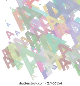 Abstract letter A