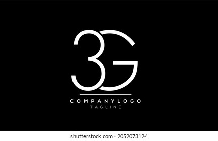 Abstract Letter 3G G3 Vector Logo Design Template