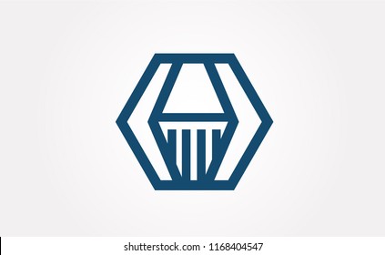 Abstract letter A. Business logo