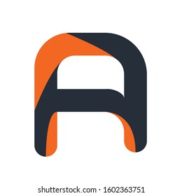 An abstract letter a, logo design. 