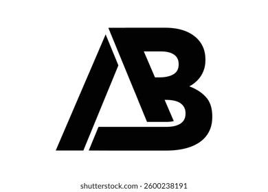 abstract letter ab logo vector design concept