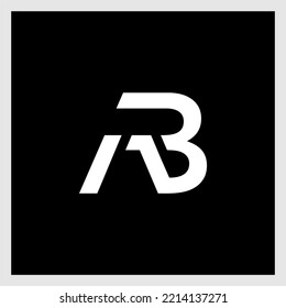 Abstrakter Brief AB Vektor Logo Design, Text s Logo Design, Brief AB