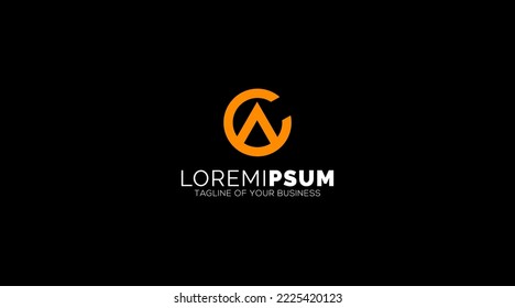 Abstract letter AC logo. This logo icon incorporate with abstract shape in the creative way