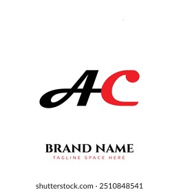 Abstract letter AC logo. This logo icon incorporate with abstract shape in the creative way. It look like letter AC and monogram letter AC logo design