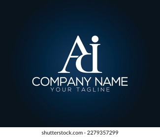 Abstract letter AD, ADI and AID Unique Logo Design Concept. Creative and luxury alphabet vector icon.