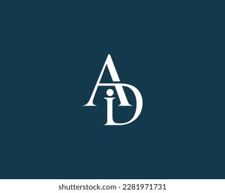 Abstract letter AD, ADI and AID Unique Logo Design Concept. Creative and luxury alphabet vector icon.