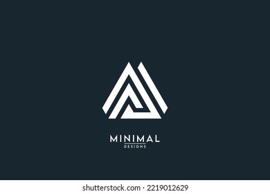 Abstract letter AF, FA, A, F Logo Design Vector Template Element.