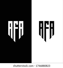 abstract letter afa logo design. initials afa logo