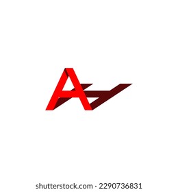 Abstract letter AH logo for initial business with shadow concept.