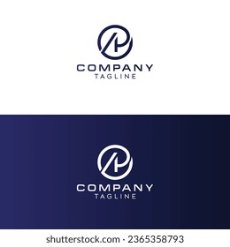Abstract letter AP logo-AP Logo Design-AP letter logo design-AP letter icon and symbol !