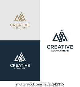 Abstract Letter API Logo Design. Vector Illustrator