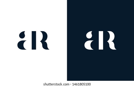 Abstract letter AR logo. This logo icon incorporate with abstract shape in the creative way. It look like letter AR. It will be suitable for Which company name start AR.