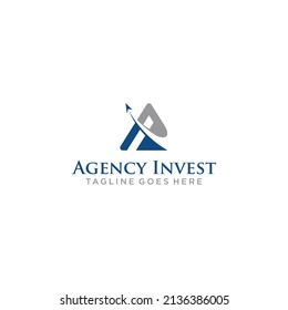 Diseño o símbolo del logotipo de letras A y I para la empresa de consultoría empresarial o financiera contable