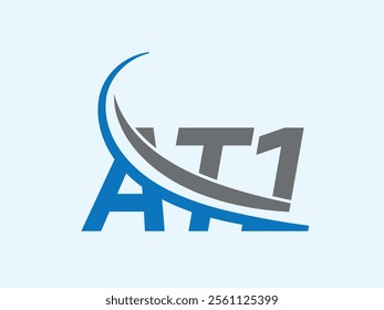 Abstract Letter AT1 logo Design.
AT1 Initial Logo design Monogram for business and company.AT1 logo, AT1 letter logo design.