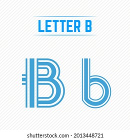 Abstract Letter B With Creative Design