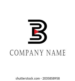 abstract letter B customized logo