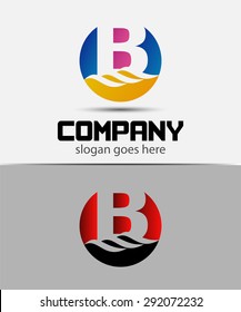 Abstract Letter b Icon
