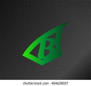 Abstract Letter b Icon
