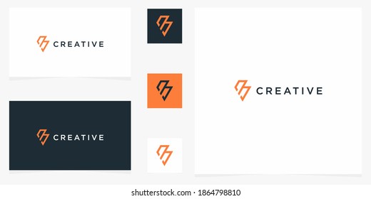 abstract letter b icon logo vector building