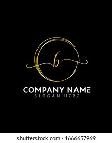 Abstrakter Buchstabe B Initiales Beauty-Monogramm und elegantes Logo-Design, handschriftliches Logo der ersten Unterschrift 