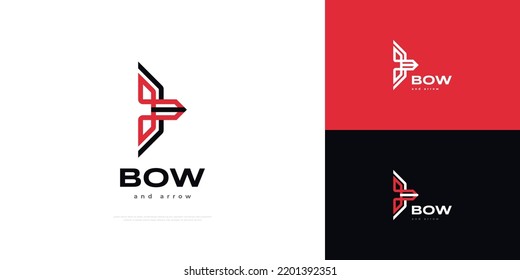 Logo de la letra abstracta B con forma de flecha y curva. Logotipo de monograma B con estilo de línea