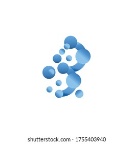 abstract letter b logo design vector icon