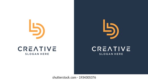 Abstract letter B logo design inspiration