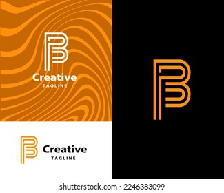 Resumen Diseño del logotipo de la letra b, diseño vectorial del logotipo de la empresa