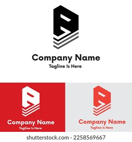Abstract letter B logo design